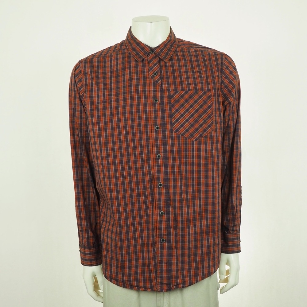 5.11 Tactical Covert Flex Snap Front Shirt Mens Large Red Plaid RAPIDraw Wicking